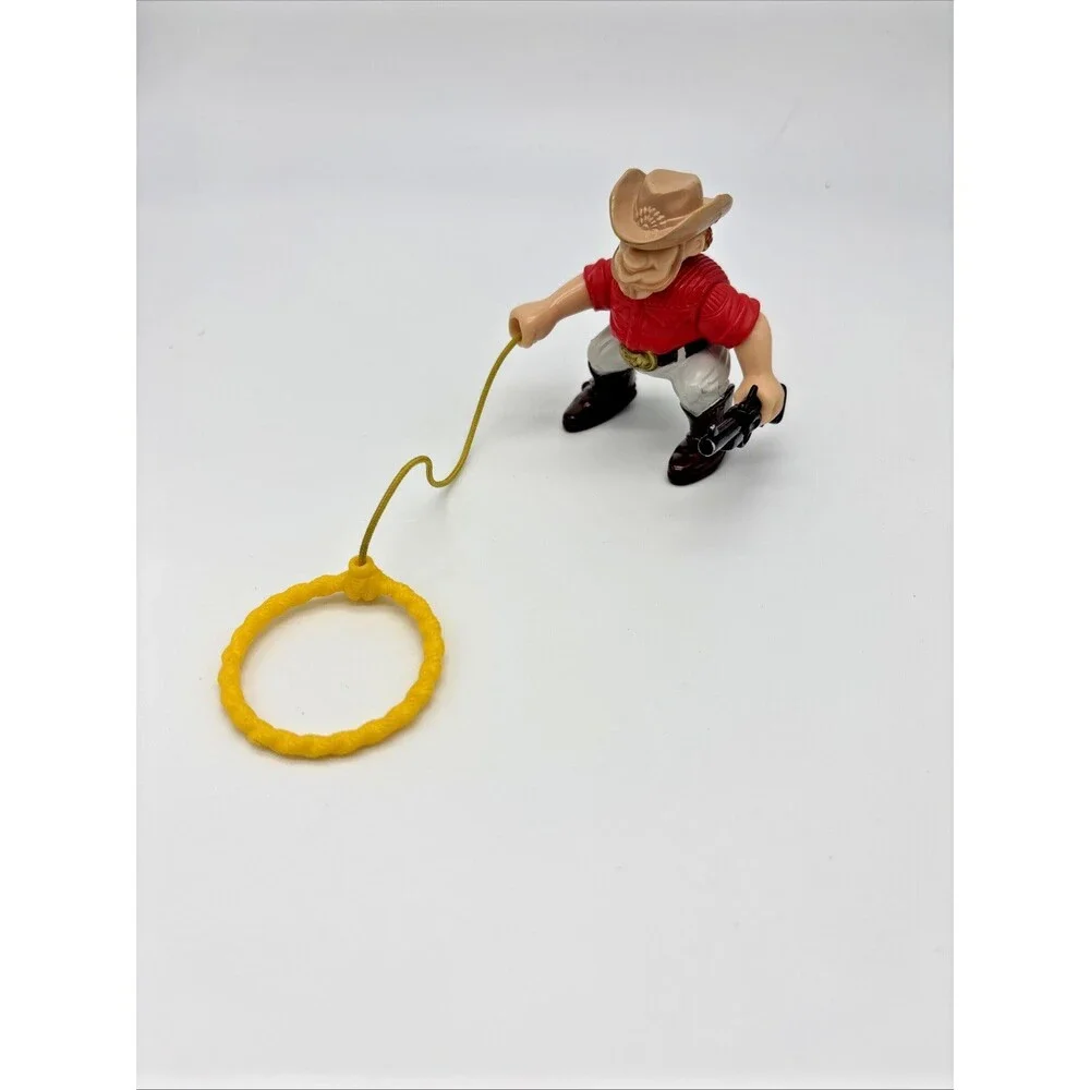 Fisher Price Great Adventures Western Cowboy Figure Retractable Lasso Action